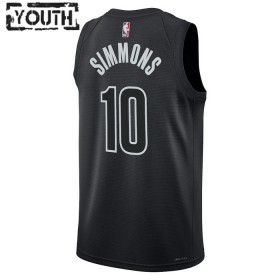 NBA Brooklyn Nets Trikot Ben Simmons 10 Jordan 2022-23 Statement Edition Schwarz Swingman - Kinder